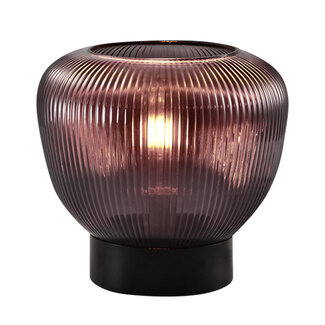 Table lamp with purple glass - Inez
