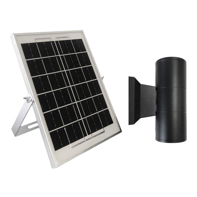 Solar outdoor wall light, dimmable - Seth