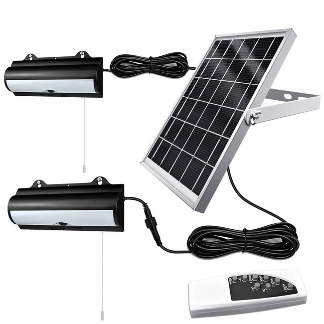 Solar outdoor wall light with sensor 8W - Aron