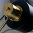 Black adjustable table lamp with gold details - Rhys