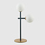 2-bulb table lamp Chase with frosted glass