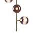 4-bulb designer pendant light with smoked glass - Ferron