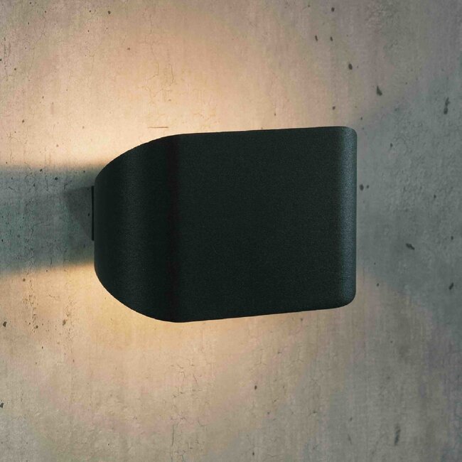 Modern wall light Hamburg - black