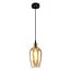 1-light pendant light Verona - domed round amber glass
