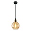 1-light pendant lamp Loiza - smoked glass