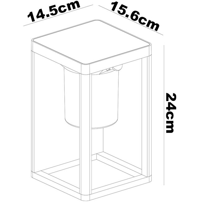 Solar wall light for outdoor use with sensor Bianca
