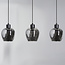 3-bulb pendant light with smoked glas - Vegas