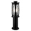Stainless steel bollard black outdoor lamp - Lucia