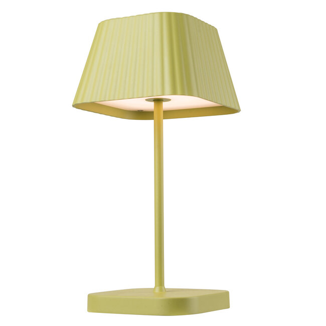 Rechargeable green dimmable table lamp - Morris