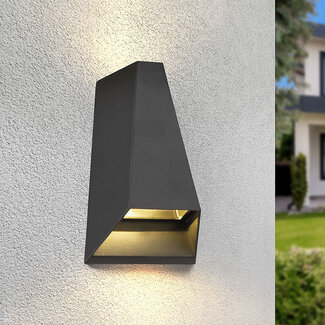 Design black wall lamp Quinn - 2-lichts