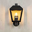 Rural black wall lamp - Dax