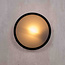 Round design outdoor wall lamp black - Lea