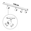 1-phase track lighting system with round ceiling spotlights - Dex