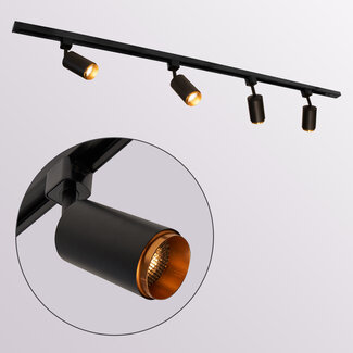 Modern 1-phase track lighting system Jade - ceiling spotlights