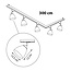 Modern 1-phase track lighting system - Jenna