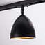 Modern 1-phase track lighting system with ceiling spotlights - Jacques