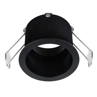 Recessed spotlight black with gold interior - Gia