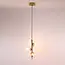 3-bulb hanging lamp with transparent glass - Nisrin
