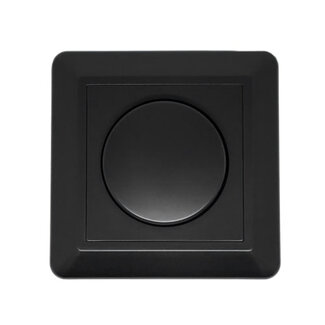 Recessed wall dimmer switch - Black
