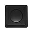 Flush-mounted wall dimmer, black