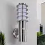 Stainless steel wall lamp with sensor - Salvatore
