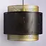 Pendant lamp Lauren - black with gold