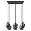 6-light pendant lamp with smoked glass - Arvada