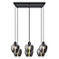 6-light pendant lamp with smoked glass - Arvada