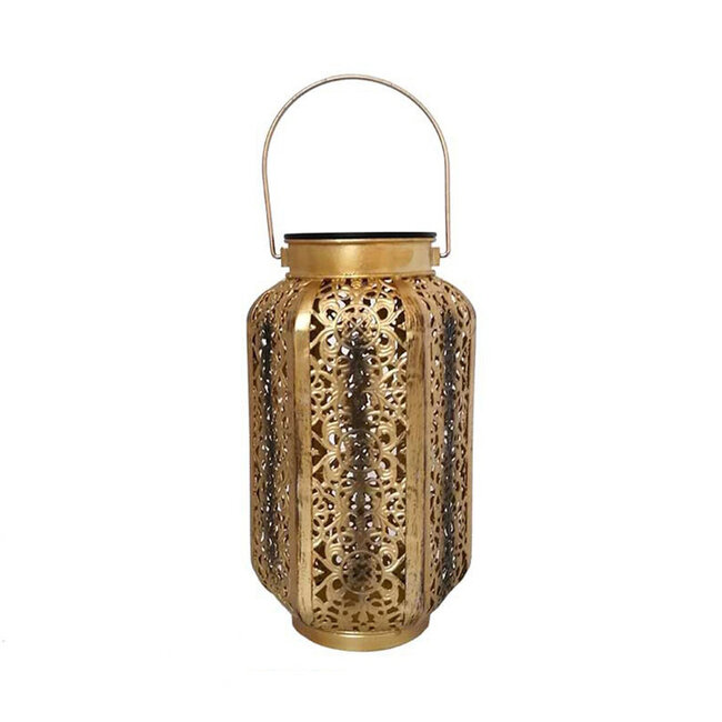 Solar table lamp Devi - bronze with integrated LED