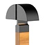 Bollard light Xenia with adjustable spotlights - wood look