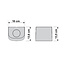 Dimmable wall light for outdoors - Ares