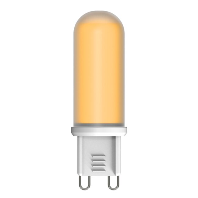 Dimmable G9 LED bulb, frosted glass, 2700K, 4.2W