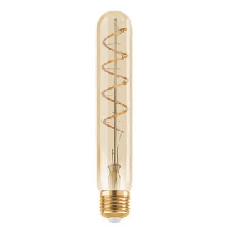 E27 dimmable tubular LED bulb amber spiral 4W (1600K)