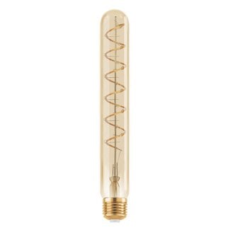 E27 dimmable tubular LED bulb amber spiral 30 cm