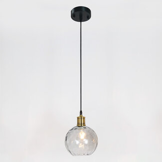 pendant light Lotte with curved glass detail