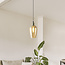 1-bulb pendant light Verona - amber glass