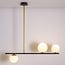 3-light pendant light Danny - opal glass