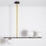 3-light pendant light Danny - opal glass