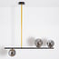 3-light pendant light Danny - opal glass