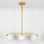 Pendant light Marc with frosted glass, 3-bulb