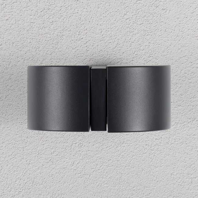 Adjustable outdoor wall light Xanthe - anthracite with integrated LED