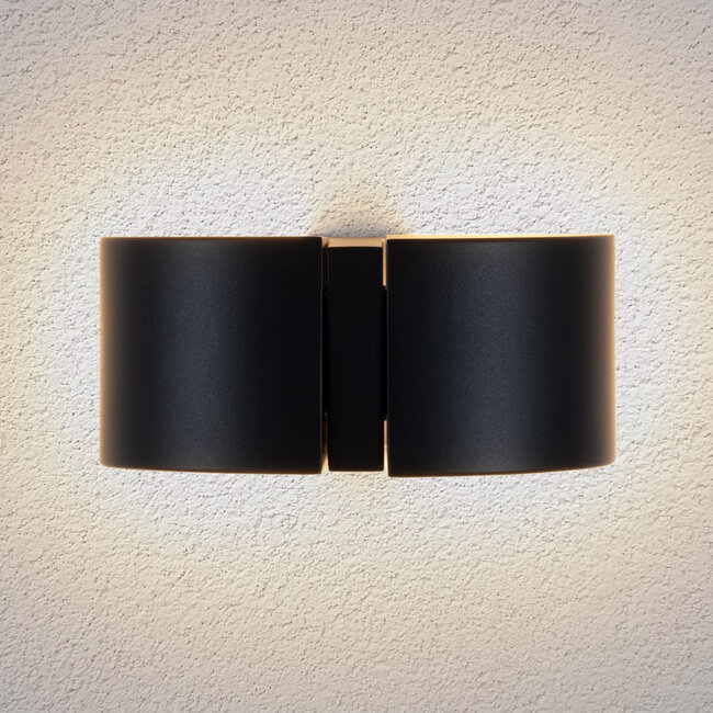 Adjustable outdoor wall light Xanthe - anthracite with integrated LED