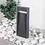 Outdoor bollard light Andrew with ribbed design