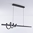 3-step dimmable design pendant light Merle - dark grey with integrated LED