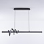 3-step dimmable design pendant light Merle - dark grey with integrated LED