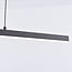 3-step dimmable design pendant light Merle - dark grey with integrated LED