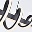 3-step dimmable design pendant light Merle - dark grey with integrated LED