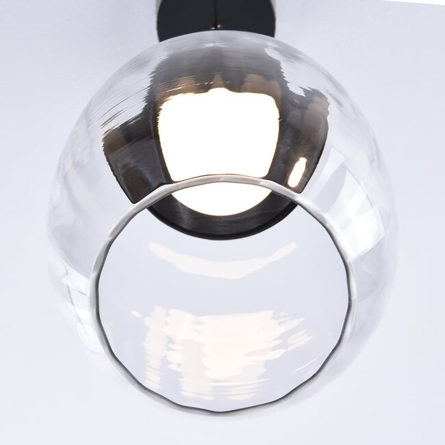 3-step dimmable pendant light Isra - clear glass