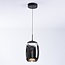 Black pendant light with smoked glass, 3-step dim - Nadine