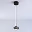 3-step dimmable pendant light Florine - smoked gradient glass